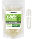 XPRS Nutra Størrelse 4 Tomme kapsler - 500 Tomme små tomme Veganske kapsler - DIY Vegetabilske Kapsler Fyldning - Fyldelig Do- It- Yourself Veggie Pill Caps til kosttilskud