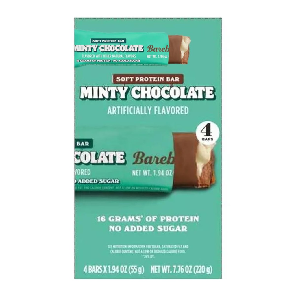 Barebels Nutrition Bars - 7.76oz/4 Bars (Minty Chocolate)