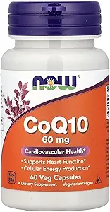 Now Foods CoQ10, 60 mg, 60 Veg kapsler