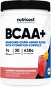 Nutricost BCAA + Hydration Powder (Raspberry Lemonade) 30 Servering - Forgrenet kæde Aminosyrer med Hydration Complex - Gluten- Free, Non- GMO