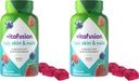 Vitafusion Gorgeous Hår, Hud & Nails Multivitamin Plus Biotin og antioxidant Vitaminer C & E, Raspberry Flavor, 135ct (45 dag Supply), fra Amerikas Nummer One Gummy Vitamin Brand (pakke af 2)