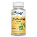 SOLARAY L Theanine 200mg, Mood Support Supplement med B6-vitamin - Calming Support Under lejlighedsvis stress - Natural Lemon Lime Flavor - 60-dages garanti, Lab Verified - 30 Serveringer, 30 Chewables