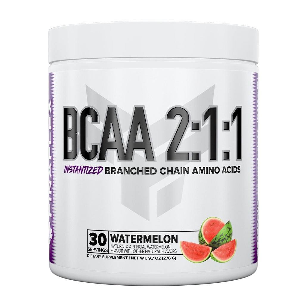 FINAFLEX PURE BCAA 2:1:1, Watermelon - 9.7 oz - Promotes Strength, Recovery & Performance - With 2:1:1 Ratio of Leucine, Isoleucine & Valine + Vitamin C - 30 Servings