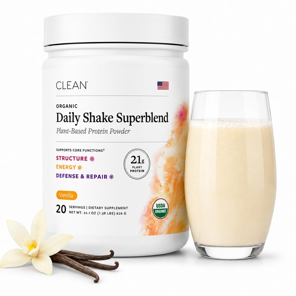 Plant Based Protein Powder for Optimal Gut Health, Probiotic Protein Shake with Fermented Plant Proteins, Vegan, Dairy & Stevia-Free, Vanilla