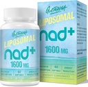 1600 MG Liposomal NAD + Supplement, NAD + Boosting Supplement, Superior Absorption, Vitamin B3 for Aging Defense, Longevity, Energy, Repair, Non- GMO, 60 Softgels
