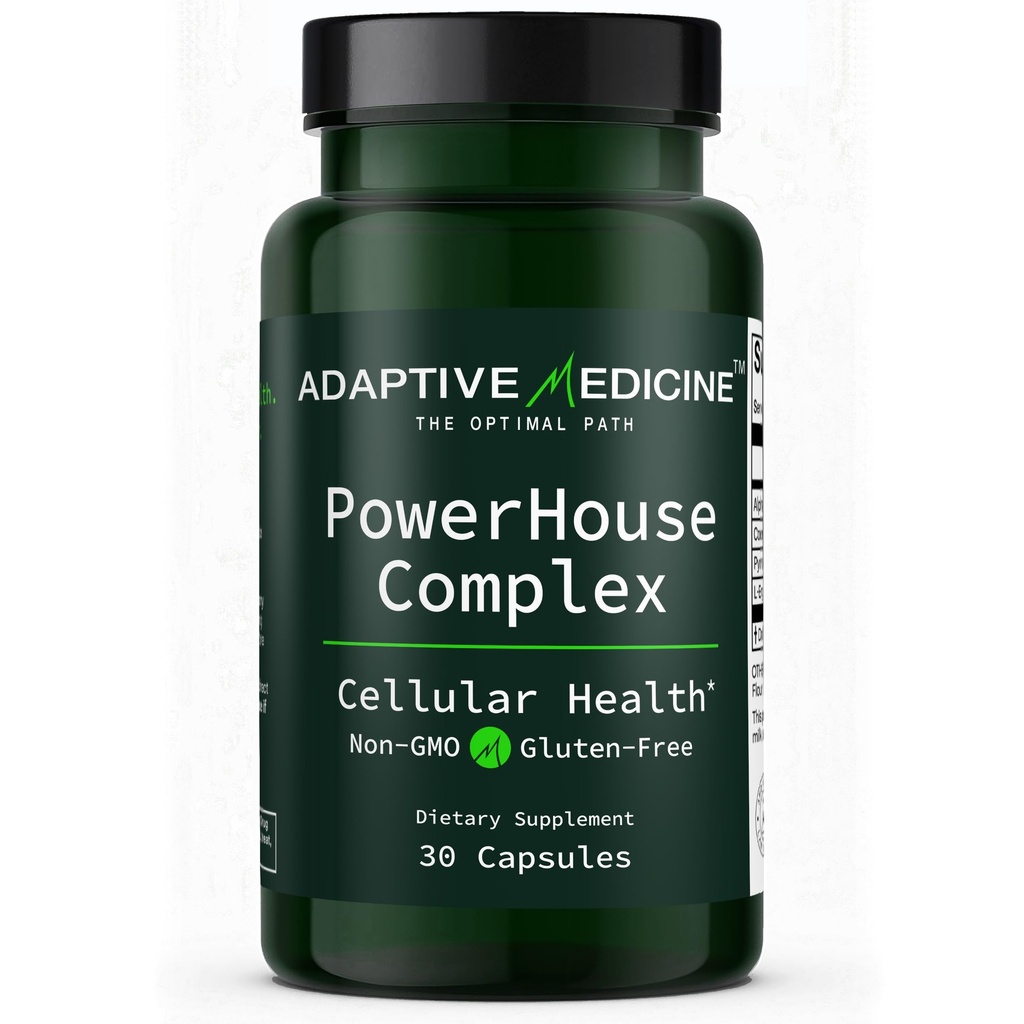 Powerhouse Complex – Supplement for Mitochondrial Support, Brain & Memory Health, Energy Support with L-Ergothioneine, ALA, CoQ10 & PQQ – Cellular Energy, Cognition & Metabolic Health – 30 Capsules