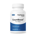 Fairhaven Health CountBoost for mænd Optimal Tæl og volumen Mand Fertilitet Supplement - Pre-Conception Nutrition for ham - med Ashwagandha, C-vitamin og CoQ10- 60 kapsler