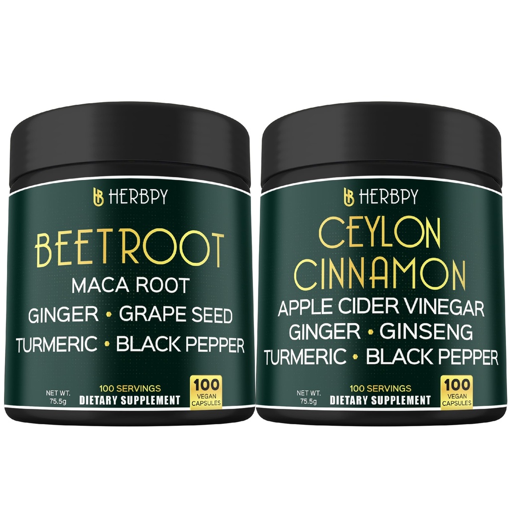 Bundle 6in1 Beet Root Capsules & 6in1 Premium Ceylon kanel kosttilskud