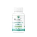 Biome22 Probiotic Supplement - Multi-Strain Capsules with 22 Diverse Strains and Prebiotic Fiber - Shelf-Stable, Delayed-Release Formula for Men and Women