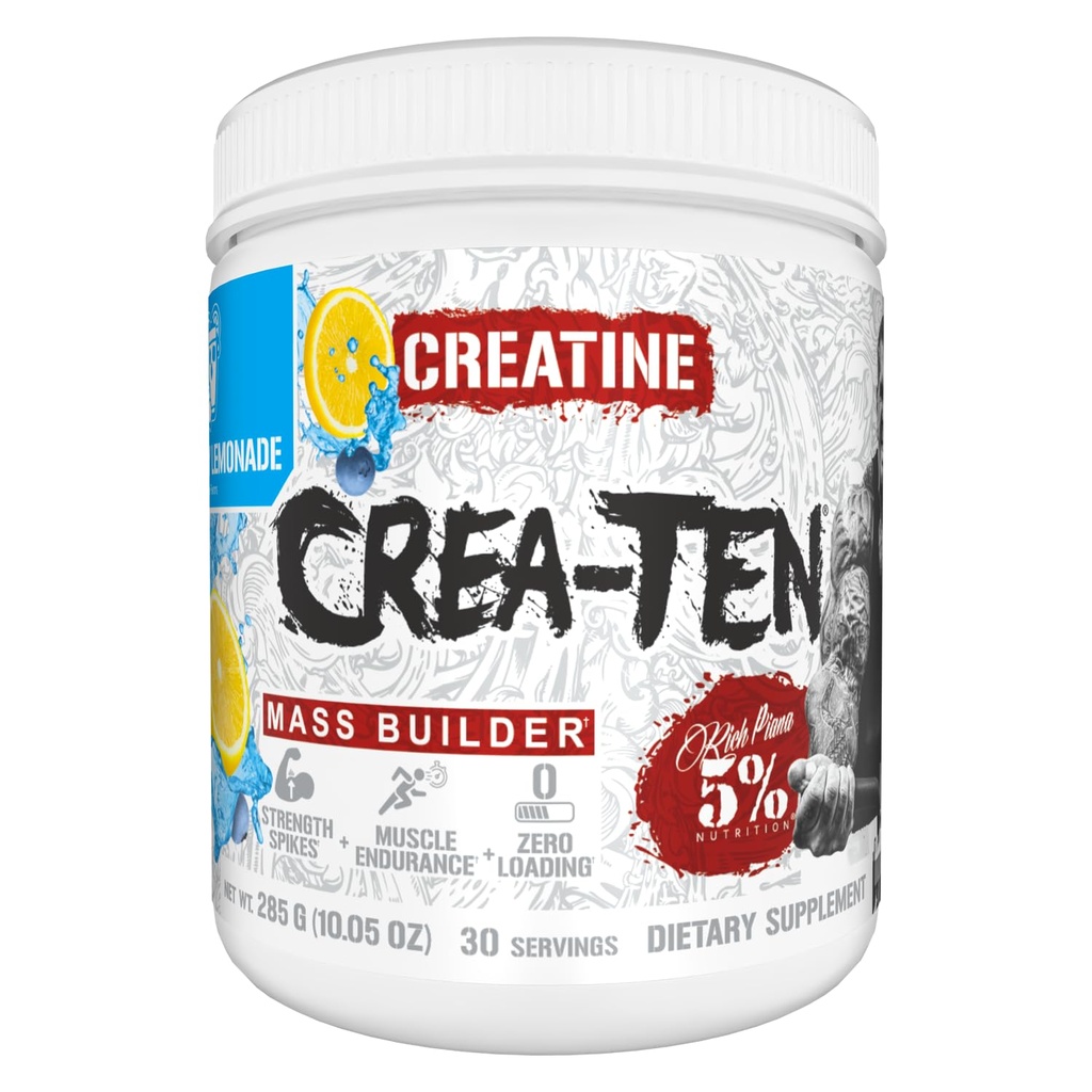 5% Nutrition Creauten Creatine Complex + Accelerators Name 124; Flavored Creatine Powder for Muscle Gain