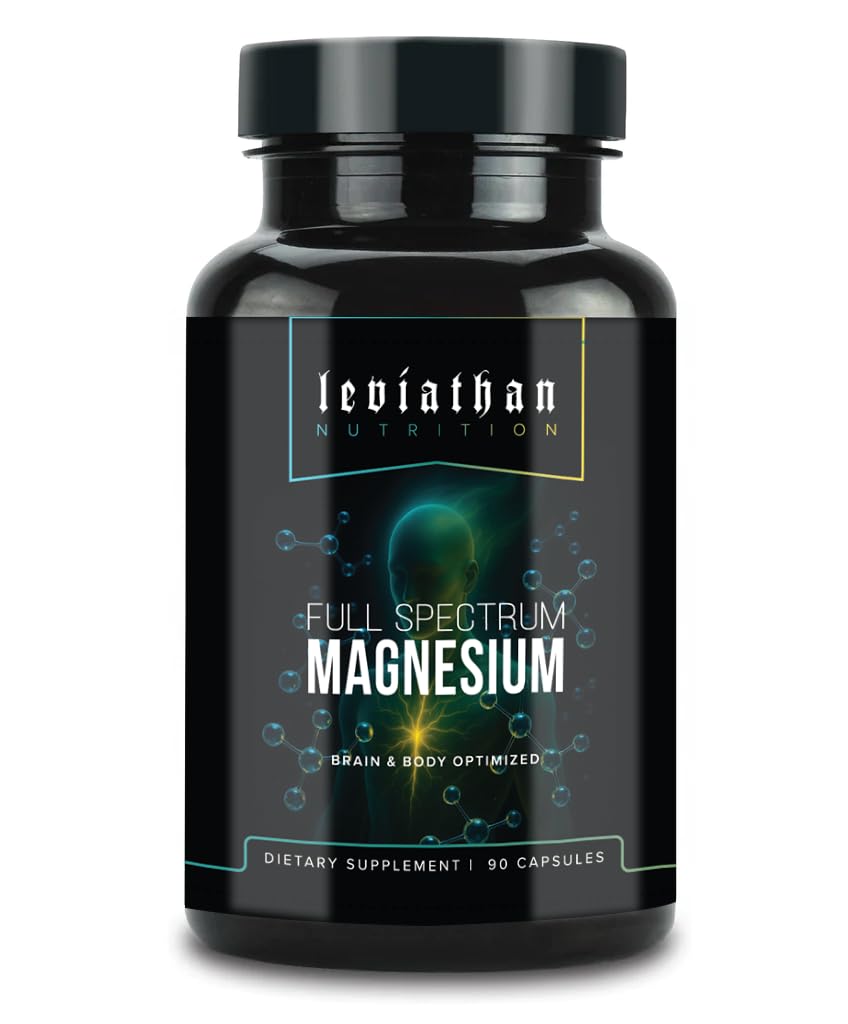 Leviathan Nutrition Full Spectrum Magnesium | with Magnesium L-Threonate, Pidolate, and Glycinate