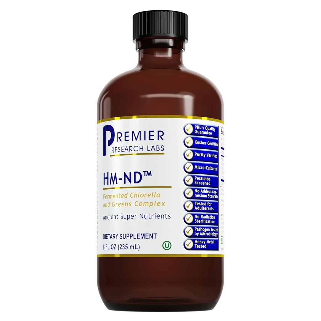 Premier Research Labs Fermented HM-ND - Cilantro, Parsley, and Chlorella Liquid, Full Body Detox and Cleanse for Men and Women, Cilantro Supplement with Organic Herbal Extracts - 8 Fl Oz