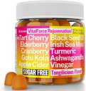 Gotu Kola Black Seed Oil Apple Cider Vingirl Irish Seamoss Tranebær Ashwagandha Tart Kirsebær Gurkemeje Elderberry Gummies