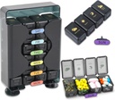 Ugentlig Pill Organizer 7 Dag 4 gange en dag - Stor Pill Box Organizer med Skuespiller designet Daglig Pill Organizer til at holde medicin, medicin, vitaminer og fiskeolier (sort)