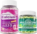 Sugar Free Calcium Gummies 120 Tællere & fordøjelsesenzymer Gummies 60 Tællere