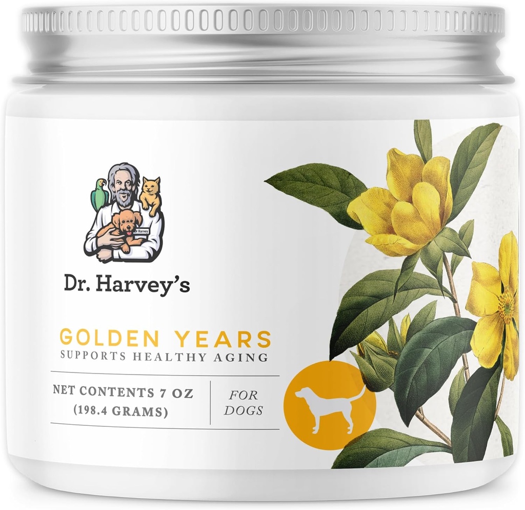 Dr. Harvey 's Golden Years Geriatric Herbal Supplement for Senior Dogs, 7 Oz
