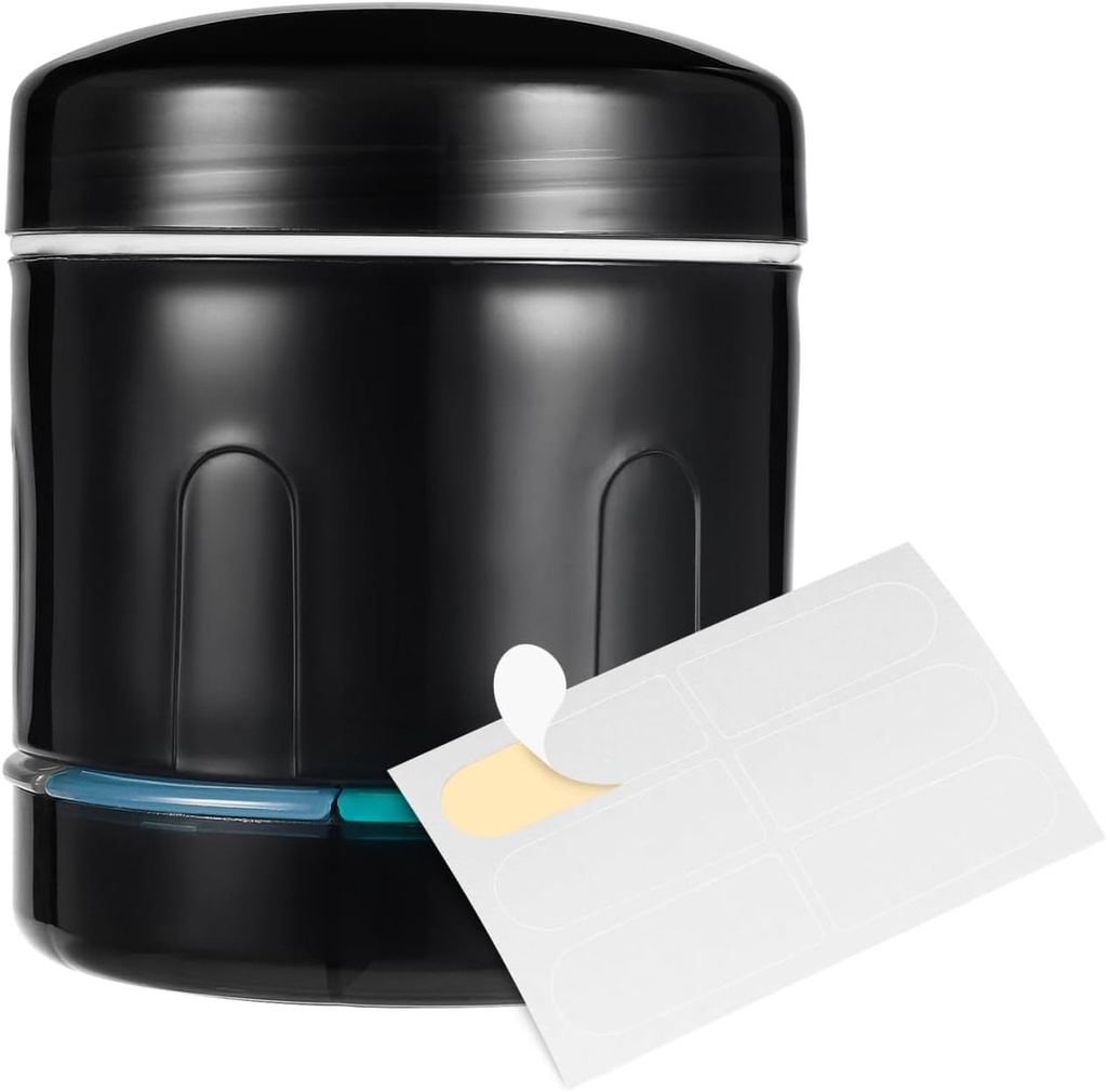 Sukuos Stor Pill Organizer Daglig med bred åbning Design, Kombineret Pill flaske Organizer med 6 & 7 Segment, Ugentlig Pill Box til at holde forskellige lægemidler / vitaminer, Inkluderer 12 Pcs Labels