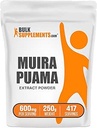BulkSupplements.com Muira Puama Extract Powder - Muira Puama Supplement, fra Muira Puama Bark - Herbal Supplement, Gluten Free, 600mg per Serving, 250g (8.8 oz) (Pack of 1)