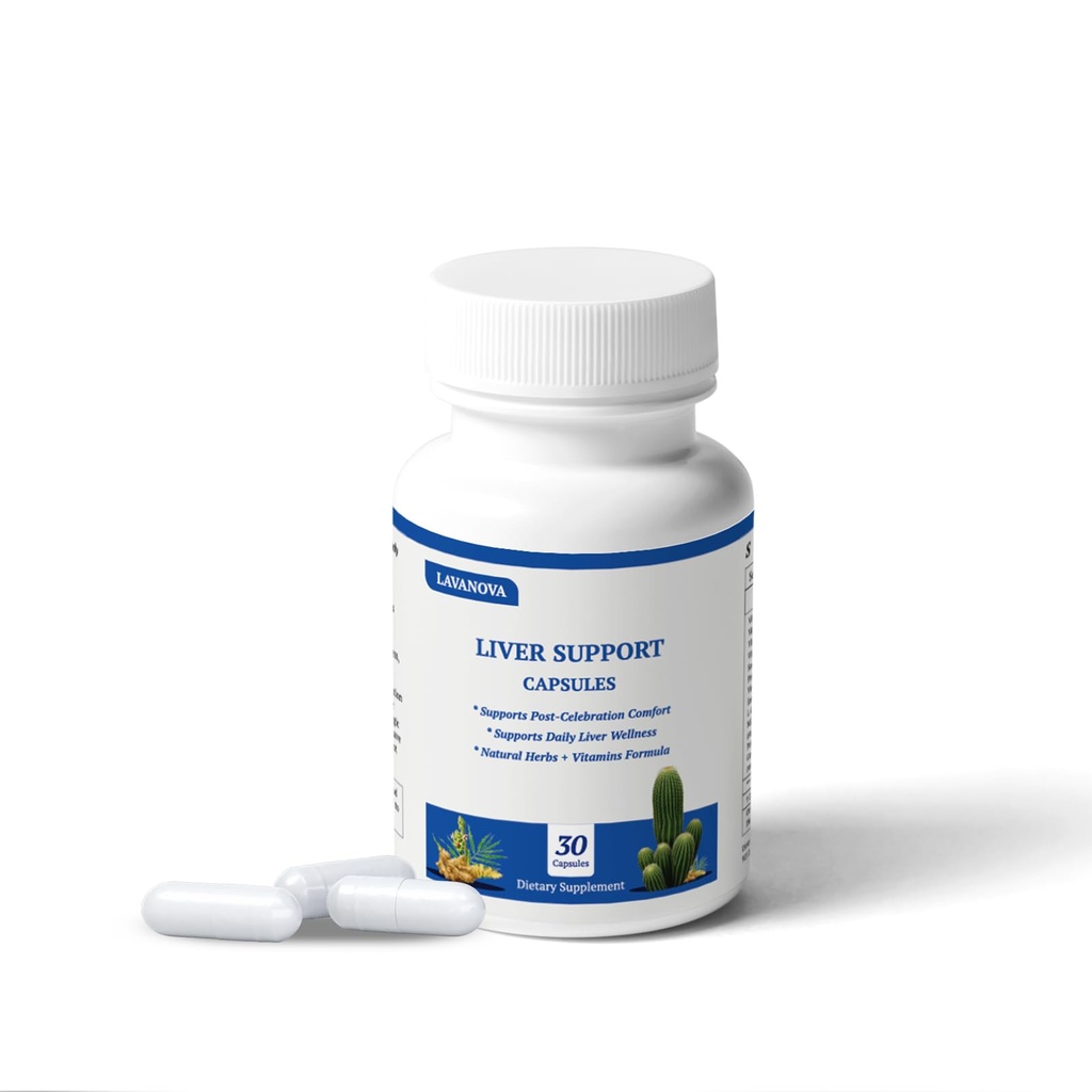 DHM Pre-Drink & Liver Support Supplement with Dihydromyricetin, Milk Thistle & L-Cysteine – Hangover Support, Alcohol Recovery, Liver Detox & Hydration Formula with Vitamins B, C, E – 30 Capsules