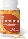 Ultra Strength Immunity - Klinisk provet immunforsvar - Wellmune Højt Renset Beta Glucan - Gluten- Free, Non- allergen, Non- GMO og Vegan Kapsler - 60 Kapsler, 125 mg