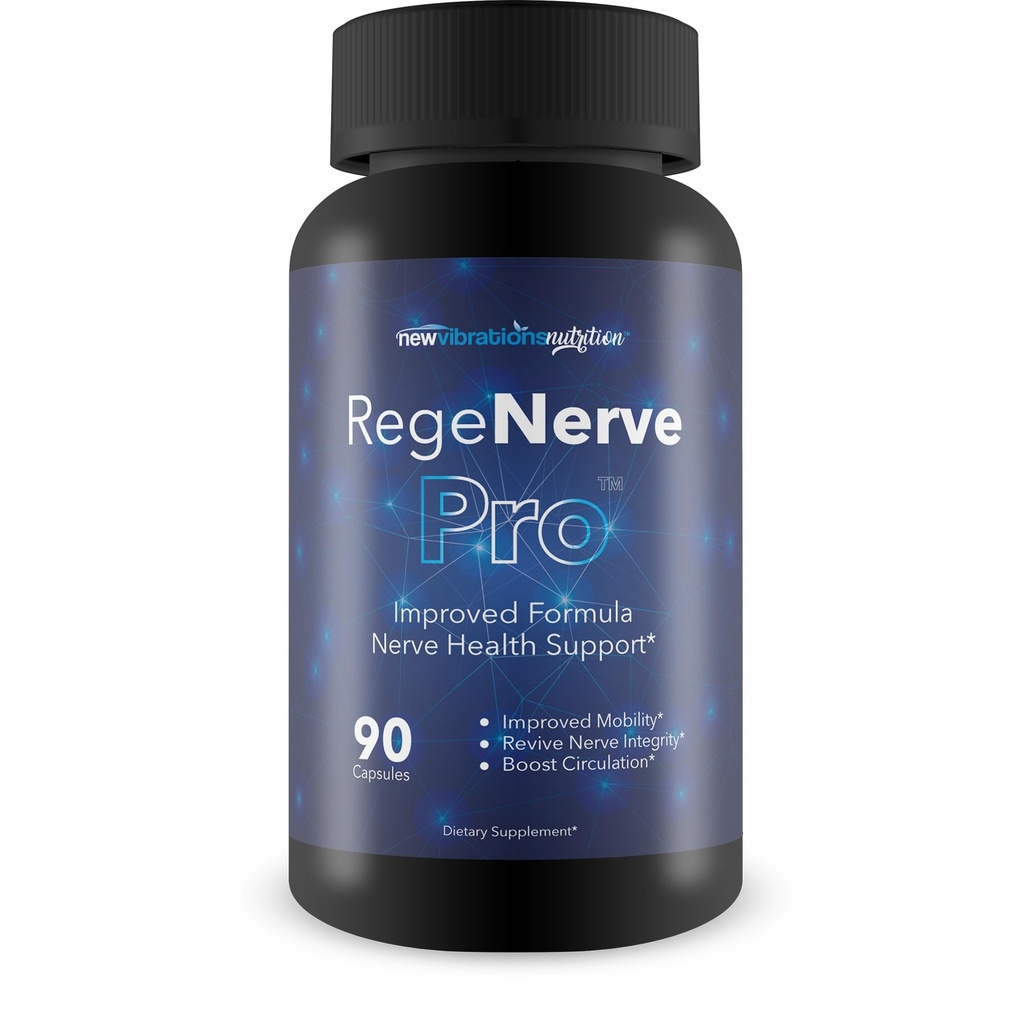 RegeNerve Pro - Improved Formula - Our Best Neuropathy Nerve Support Supplement -Yellow Vitamin for Nerves - Nerve Regen Formula for Neuropathy - Regenerve 6 Turmeric - Rege Nerve6 Nerve Repair Pills