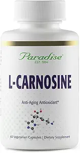 Paradise Herbs L-Carnosine, Super Potent, Ultra Pure, Antioxidant, Vegan, Non GMO, Gluten Free, 60 Vegetarian Capsules