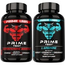 Prime Labs Prime Test Testosteron Booster + L Arginin nitrogenoxid kapsler - 60 Tæl hver