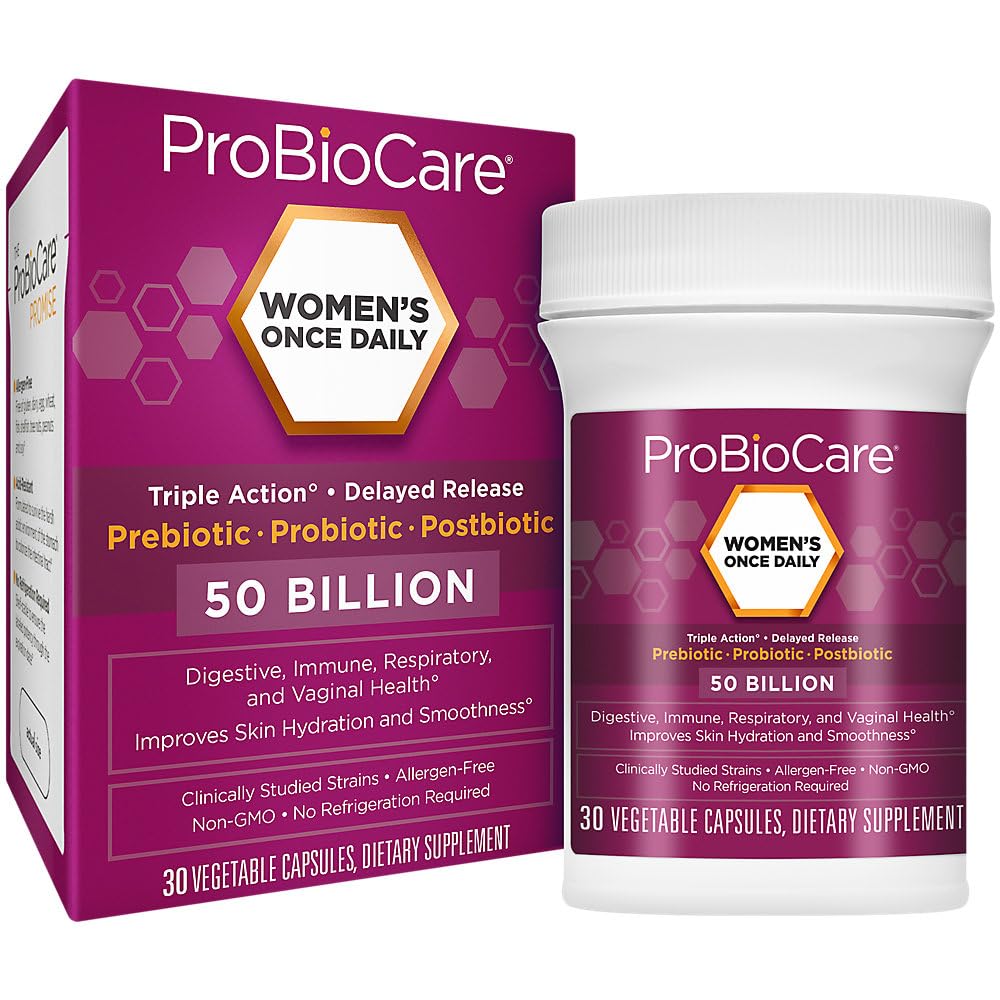 WomenaTMs Once Daily Probiotic a Digestive Health a 50 Billion CFU of Probiotics (30 Capsules)