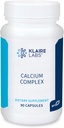 Klaire Labs Calcium Complex - Certificeret BSE- Free Calcium Mikrokrystallinsk Hydroxyapatit & Citrat med Phosphorus (90 kapsler)