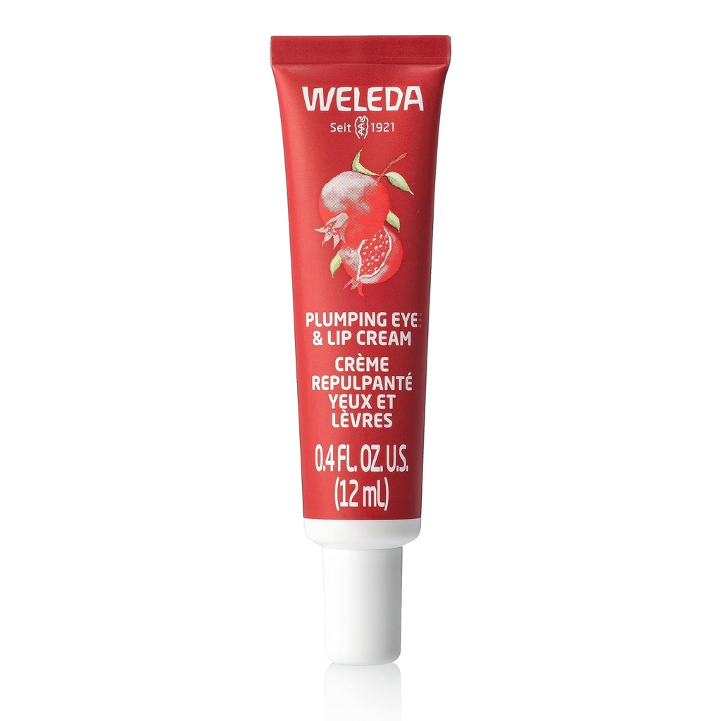 Weleda Plumping Eye & Lip Cream med peptider fra Maca Root og Pomegranat