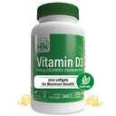 Health Thru Nutrition Vitamin D3 10,000iu 360 Mini Softgels for Maximum Benefit Year Supply Memory 124; 250mcg Cholecalciferol Memory 124; 3rd Party Testet Memory 124; Non- GMO USP Grade i Organic EVOO Budd124; Immunforsvar Støtte