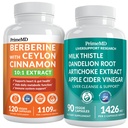 Primemd 21-in-1 Berberine tillæg med Ceylon kanel, Chrom, Bitter Melon og Green Tea Extract (120 ct) &