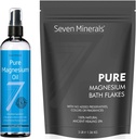 Syv mineral Pure Magnesium Oil & Pure Magnesium Bath Flager