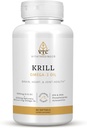 VTC VitaTradingCo. Krill Omega-3 Oil Supplemented 124; 100mg Pure Antarctic Neptun Krill Oil (NKO) - 124; EPA & DHA Astaxanthin - 124; Brain, Heart, Joint & Eye Support - 124; 60 Softgels