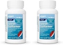 Basic Care Afføringsmiddel Laxative, Docusat Natrium 100 mg, Softels, for Constipation Relief, 100 Greve (pakke med 2)
