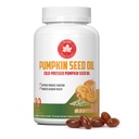 Pumpkin Seed Oil Capsules with Saw Palmetto 2400mg,Cold Pressed Pumpkin Seed Oil Gummies with Saw Palmetto for Hair Growth, Youthful Skin, Urinary, Bladder & Prostate Health(90 Count)