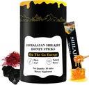 Himalayan Pure Nutritious Shilajit Honey Sticks Gold- Saffron, Honning - 75% Fulvic Acid, 85 + Trace Minerals - for Mænd Kvinder - 30 Sticks (Shilajit Honey 30 Sticks)