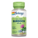 SOLARAY Burdock Root 425 mg - Sund lever, Nyre, fordøjelse, cirkulation, Joint & Skin Support - Antioxidant Aktivitet - Non- GMO - 100 VegCaps