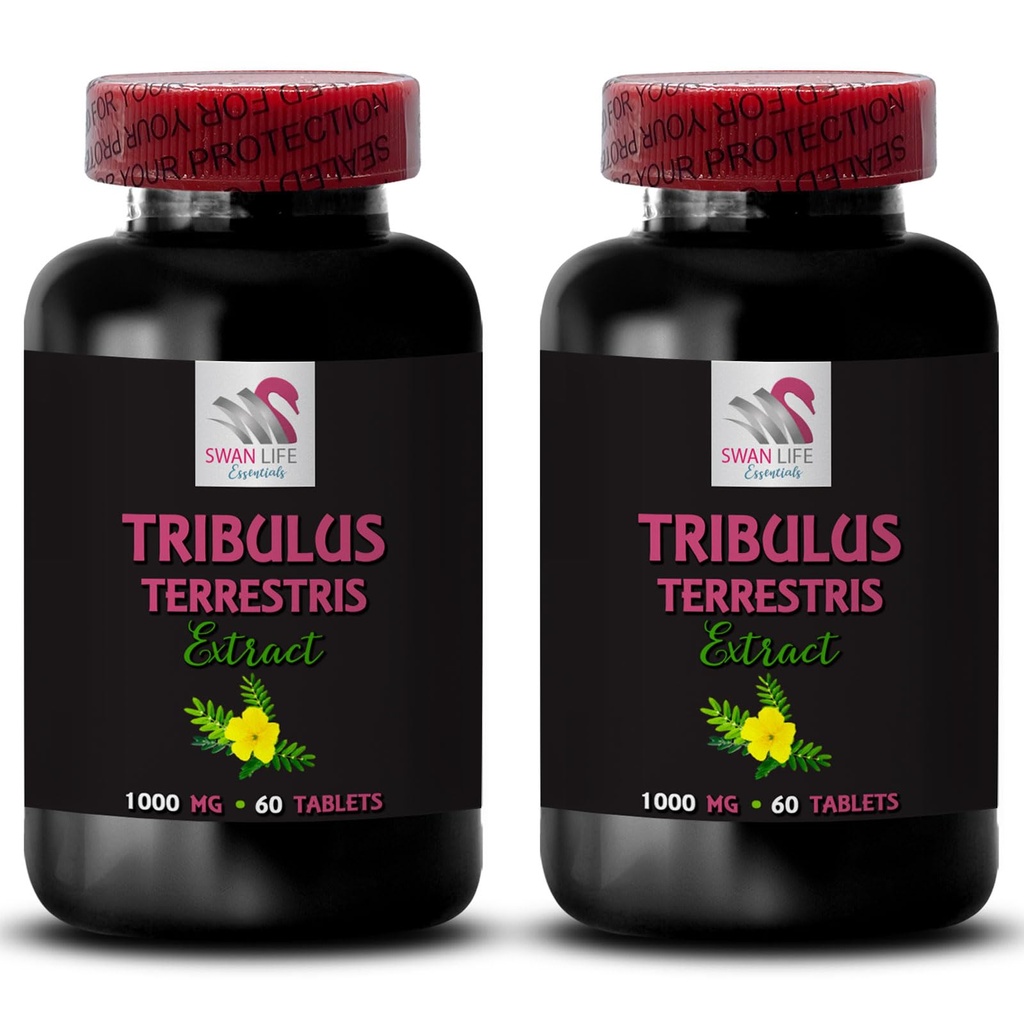 Standardized Tribulus Extract - TRIBULUS TERRESTRIS Extract - Tribulus Dietary, Tribulus for Muscle Support, Tribulus Terrestris Pills, Natural Tribulus, Tribulus Terrestris Pills 2 Bot 120 Capsules