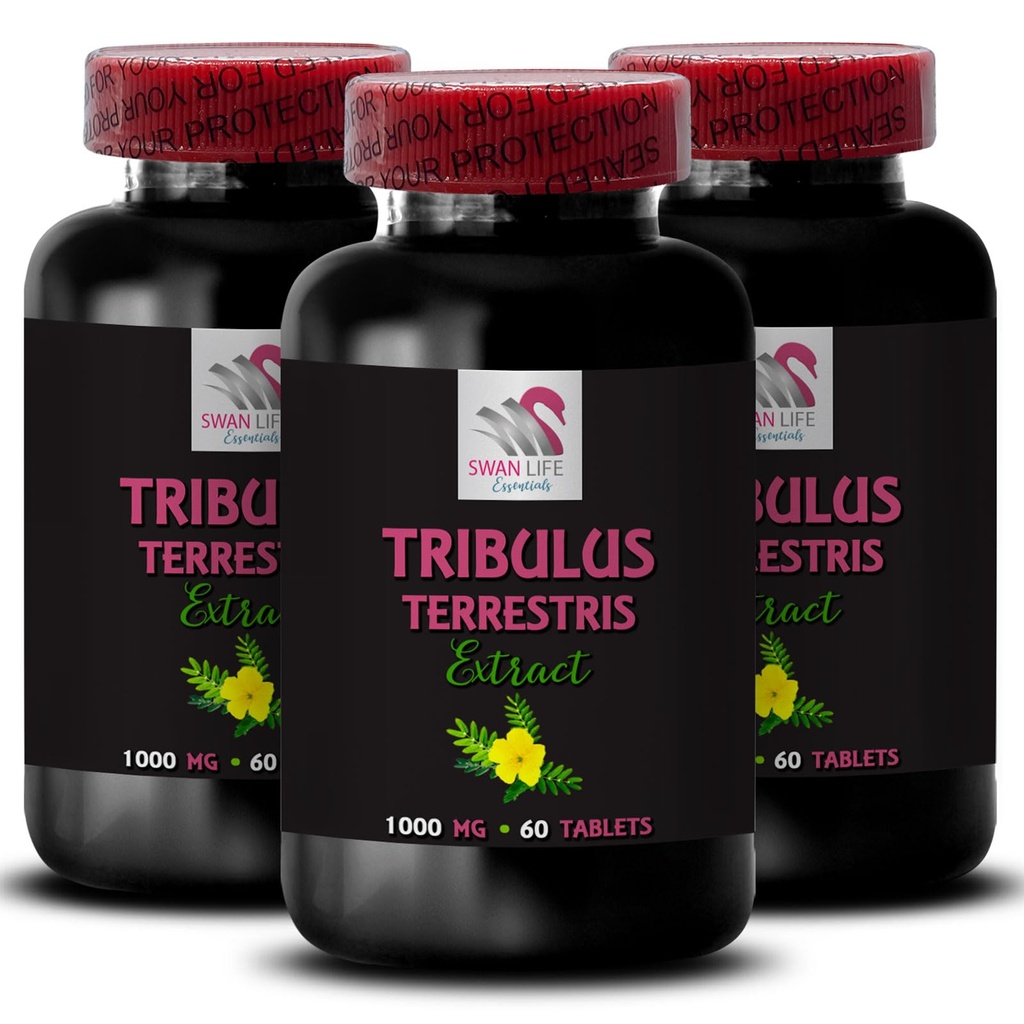 Pure Strength Formula - TRIBULUS TERRESTRIS EXTRACTS - Active Power Support, Dynamic Energy Surge, Body Power, Daily Muscle Boost, Plant-Based Energy, Physical Strength, Natural Focus 3Bot 180Tabs