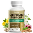 Lymphatic Support Capsules,Lymph Drainage Support Women & Men, with Echinacea, Dandelion, Burdock, Cleavers, Immune Support, Cleanse & Detox, 90 ct
