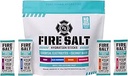 Brand Science Fire Salt Hydration Sticks, Elektrolyter & kokos vand, Hydration Drink Mix med Magnesium, Kalium & Natrium, Zero Sugar, Single Serve On the Go Packs, Berry Flavor, 32 Greve