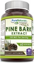 Pure Naturals Pine Bark Extract Supplement: 124; 100 Mg Per Servering: 124; 60 Veggie Kapsler: 124; Non- Gmo: 124; Gluten Free
