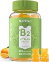 Sugar Free Vitamin B2 Gummies - Riboflavin 400mg 200mg med Magnesium, CoQ10 for voksne & børn, Vegan, 60 Greve