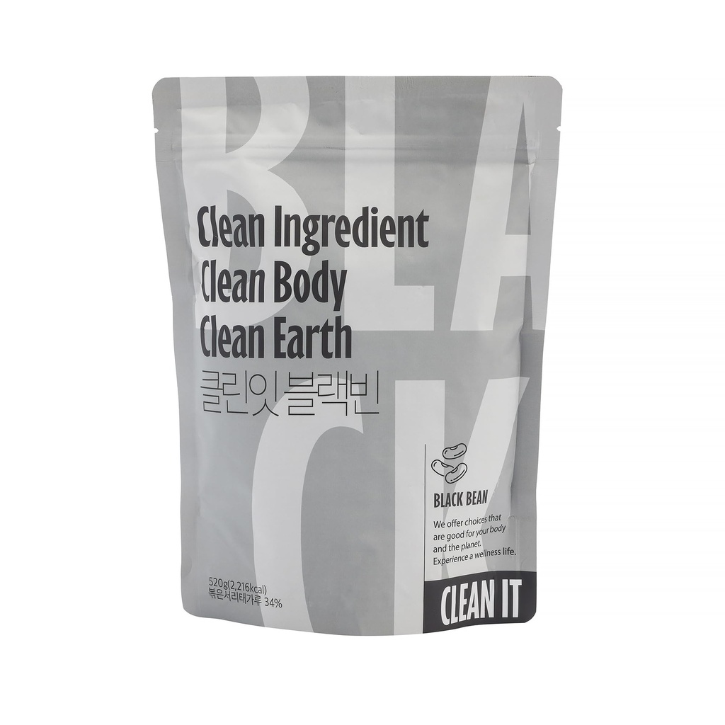 Cleanit Vegan Protein Shake with Black Bean 520g ㅣ Plant-Based Protein Powder for Daily Nutrition ㅣ Made with Natural Ingredients ㅣ No Sugar, No Dairy, Non-GMO ㅣ Made in Korea