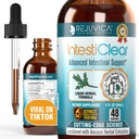 IntestiClear - Advanced Intestinal Support - Flydende levering til bedre absorption - Wormwood, Cloves, Black Walnut, Hvidløg & mere!