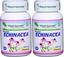 Planet Ayurveda Echinacea, 500mg Veg Capsules - 2 Bottles