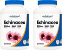Nutricost Echinacea 800 mg, 240 Capsules, 2 Bottles - Vegetarian Caps, Non GMO, Gluten Free, 120 Servings
