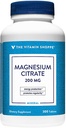 The Vitamin Shoppe Magnesium Citrate 200mg Tablets - for Effective Muscle Relaxation - Supports Nerve, Heart, and Muscle Function While Boosting Energy Production (300 Tablets)