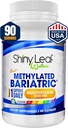 Shiny Leaf Methylated Bariatric Multivitamin Without Iron – Vitamins for Gastric Bypass & Sleeve, 1 Daily Capsule W Methylated Folate, B12, A, C, D, K & More. Vegetarian, Soy-Free, USA Made (90 Ct.)